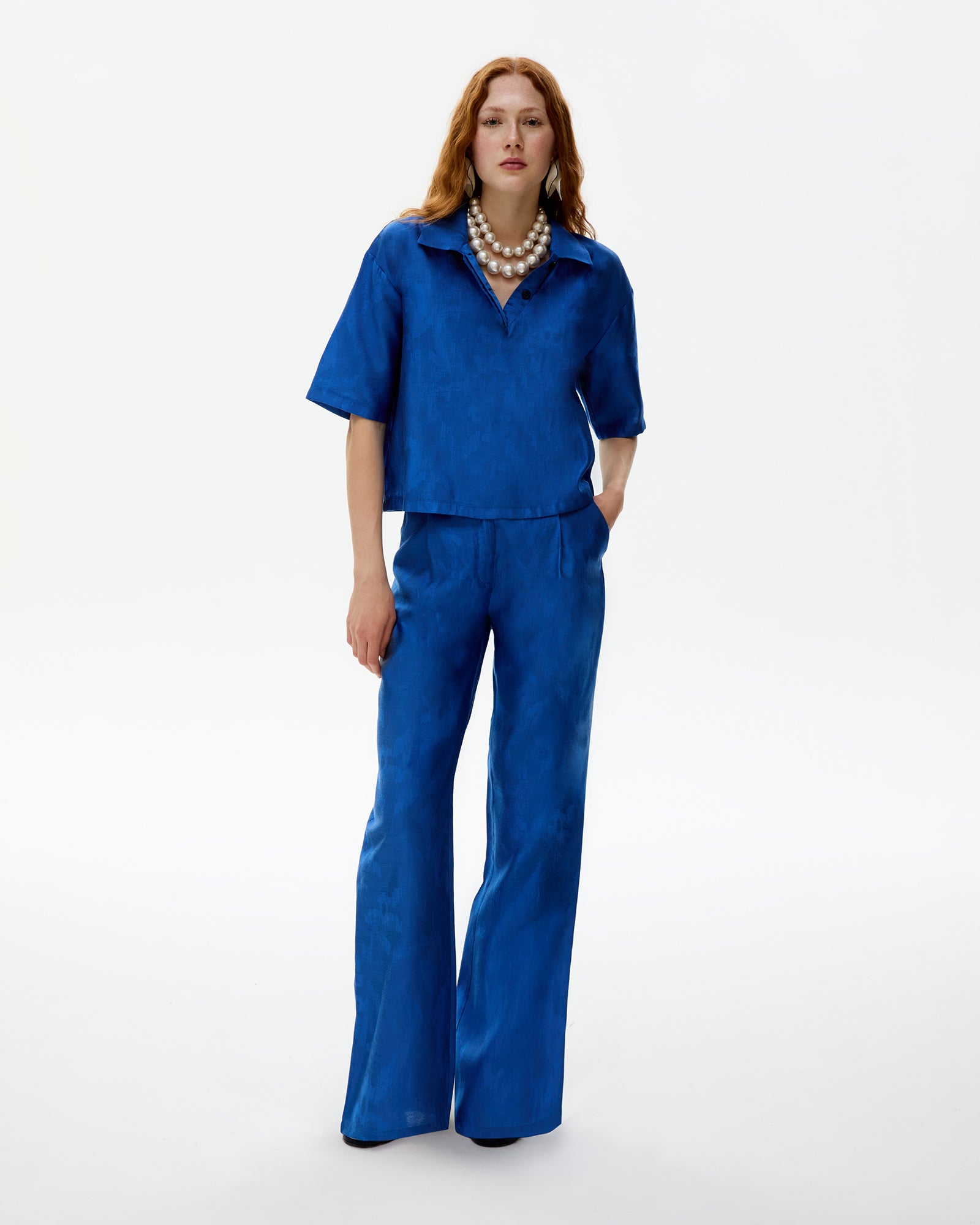 Blue Shirt Blouse