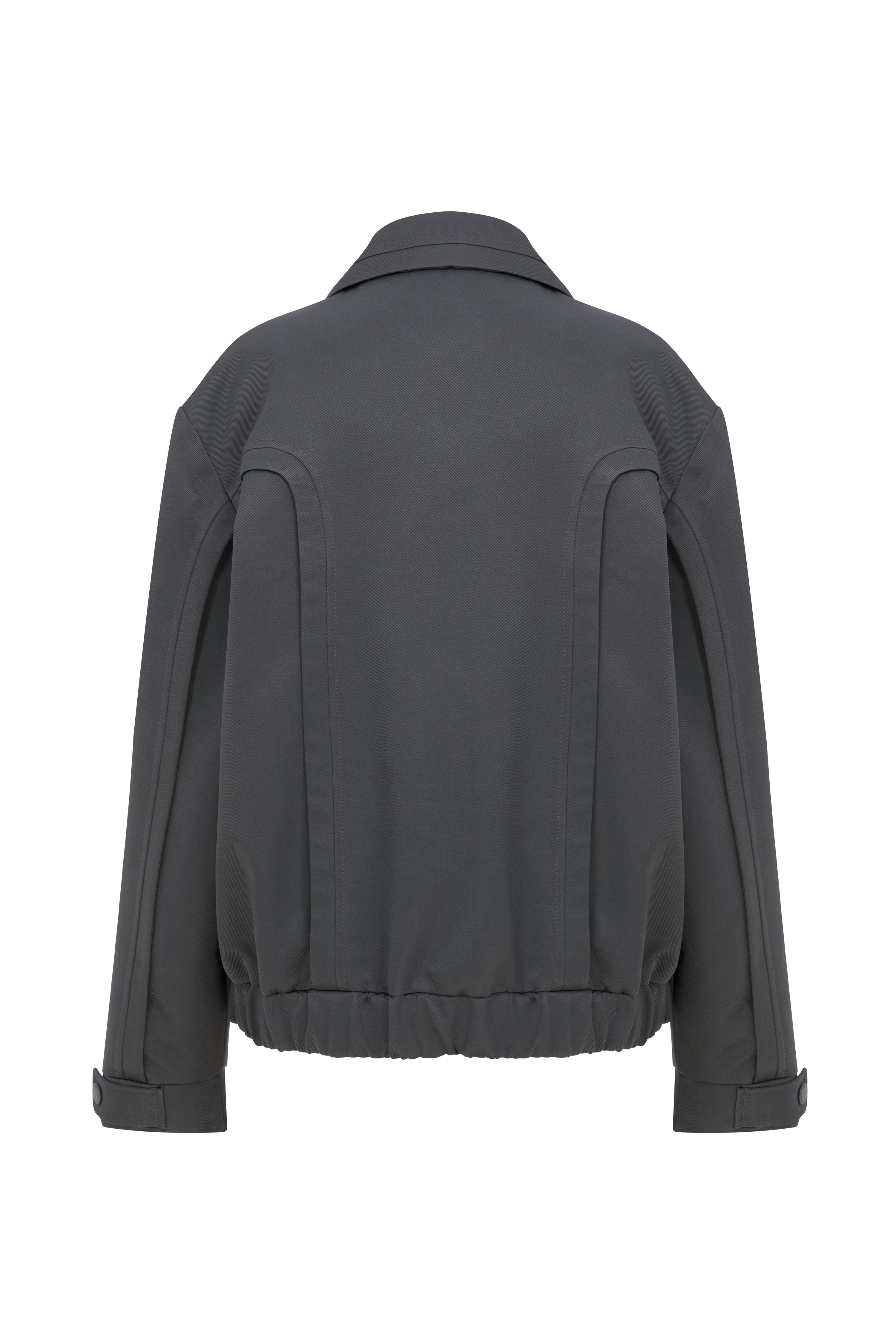 Grey Biker Jacket
